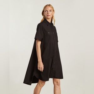 EVERLANE The Day Tripper Shirtdress in Black size XXS. New without tag